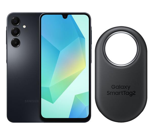 SAMSUNG Galaxy A16 (128 GB, Black) & SmartTag2 Bundle