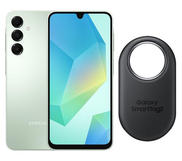 SAMSUNG Galaxy A16 (128 GB, Light Green) & SmartTag2 Bundle