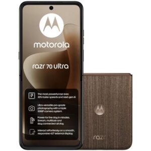 MOTOROLA Razr 70 Ultra - 512 GB, Wood