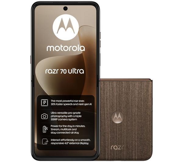 MOTOROLA Razr 70 Ultra - 512 GB, Wood