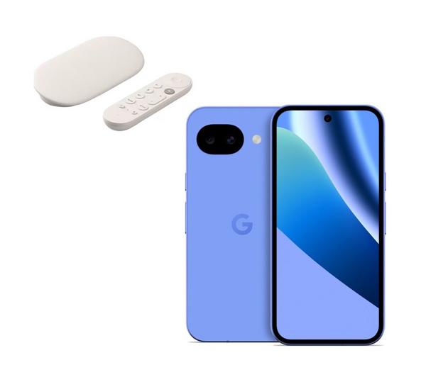 GOOGLE Pixel 10a (128 GB, Lavender) & TV Streamer 4K Bundle