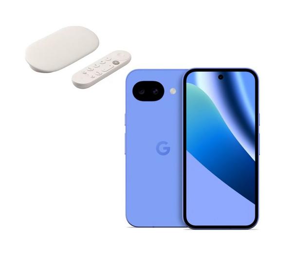 GOOGLE Pixel 10a (256 GB, Lavender) & TV Streamer 4K Bundle