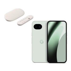 GOOGLE Pixel 10a (256 GB, Fog) & TV Streamer 4K Bundle