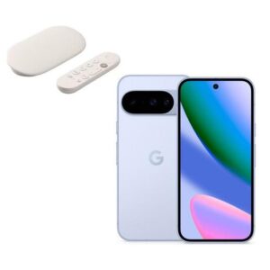 GOOGLE Pixel 10 (128 GB, Frost) & TV Streamer 4K Bundle