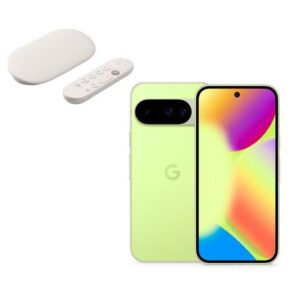 GOOGLE Pixel 10 (128 GB, Lemongrass) & TV Streamer 4K Bundle