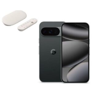 GOOGLE Pixel 10 Pro (128 GB, Obsidian) & TV Streamer 4K Bundle