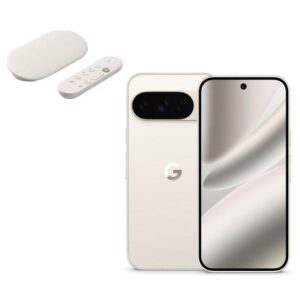 GOOGLE Pixel 10 Pro (128 GB, Porcelain) & TV Streamer 4K Bundle