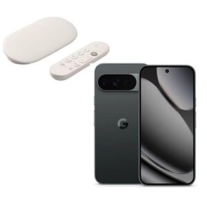 GOOGLE Pixel 10 Pro XL (256 GB, Obsidian) & TV Streamer 4K Bundle