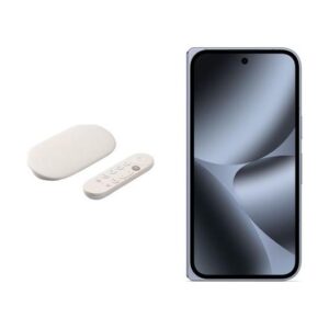 GOOGLE Pixel 10 Pro Fold (256 GB, Moonstone) & TV Streamer 4K Bundle